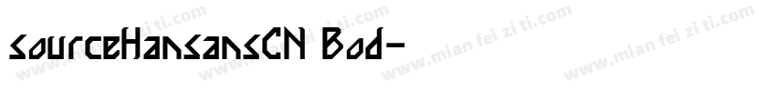 sourceHansansCN Bod字体转换